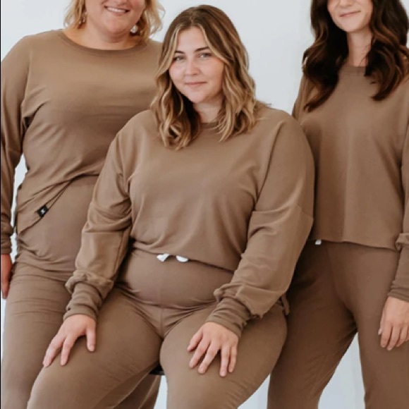 pure balanxed Sweaters - NWOT - Classic Crew in Americano ft. "I am Enough"